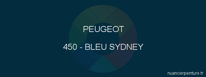 Peinture Peugeot 450 Bleu Sydney