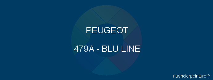 Peinture Peugeot 479A Blu Line