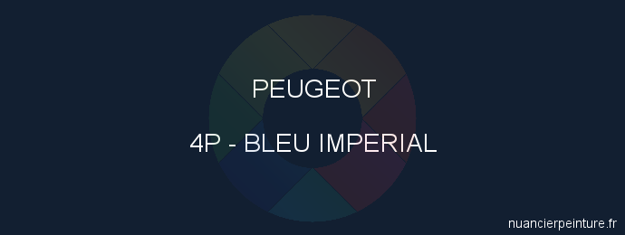Peinture Peugeot 4P Bleu Imperial
