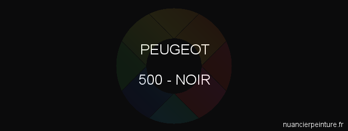 Peinture Peugeot 500 Noir