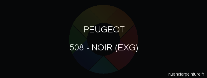 Peinture Peugeot 508 Noir (exg)