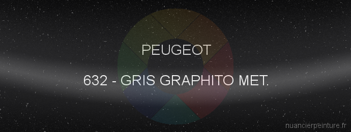 Peinture Peugeot 632 Gris Graphito Met.