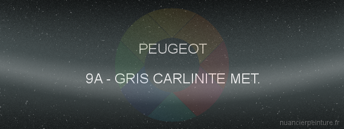 Peinture Peugeot 9A Gris Carlinite Met.