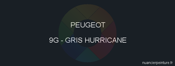 Peinture Peugeot 9G Gris Hurricane