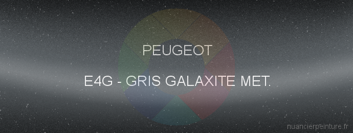 Peinture Peugeot E4G Gris Galaxite Met.
