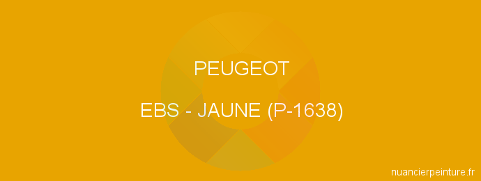 Peinture Peugeot EBS Jaune (p-1638)