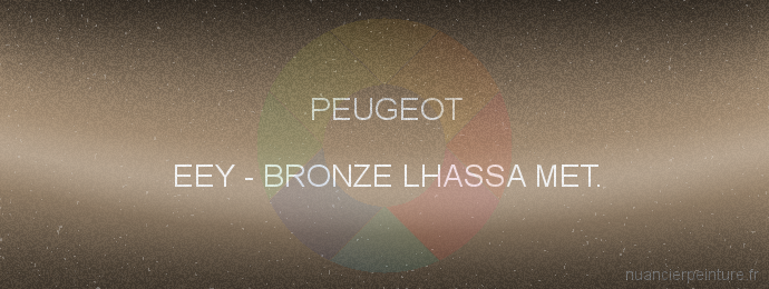 Peinture Peugeot EEY Bronze Lhassa Met.