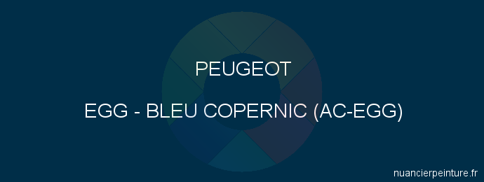 Peinture Peugeot EGG Bleu Copernic (ac-egg)
