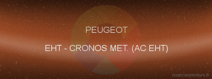 Peinture Peugeot EHT Cronos Met. (ac Eht)