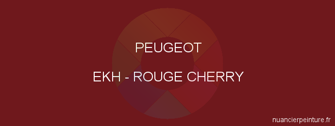 Peinture Peugeot EKH Rouge Cherry