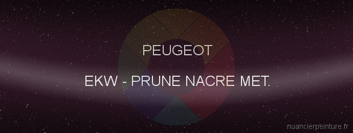 Peinture Peugeot EKW Prune Nacre Met.