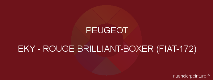 Peinture Peugeot EKY Rouge Brilliant-boxer (fiat-172)
