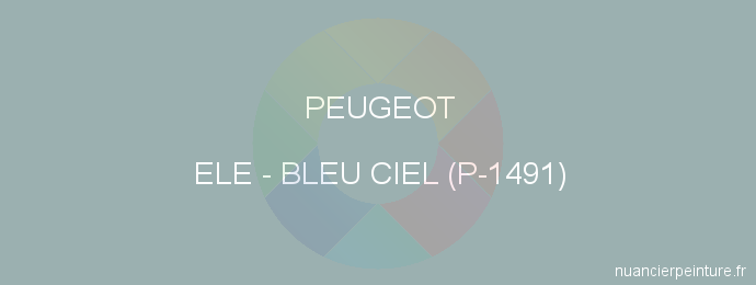 Peinture Peugeot ELE Bleu Ciel (p-1491)