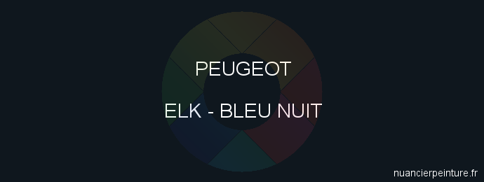 Peinture Peugeot ELK Bleu Nuit