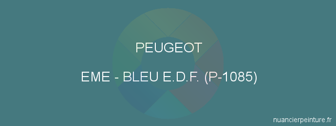 Peinture Peugeot EME Bleu E.d.f. (p-1085)