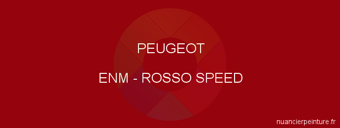 Peinture Peugeot ENM Rosso Speed