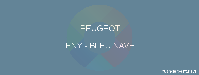 Peinture Peugeot ENY Bleu Nave