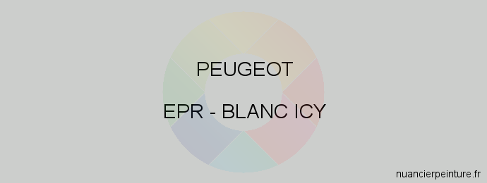 Peinture Peugeot EPR Blanc Icy