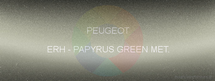 Peinture Peugeot ERH Papyrus Green Met.