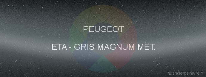 Peinture Peugeot ETA Gris Magnum Met.