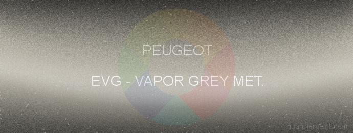 Peinture Peugeot EVG Vapor Grey Met.