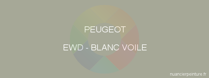 Peinture Peugeot EWD Blanc Voile