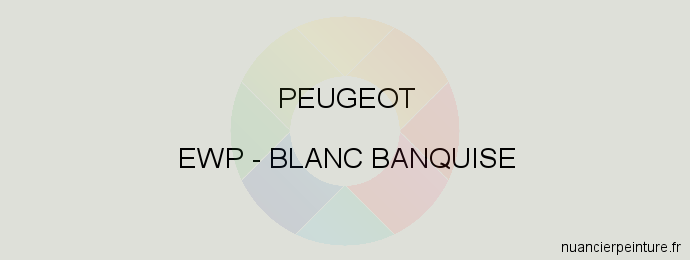 Peinture Peugeot EWP Blanc Banquise