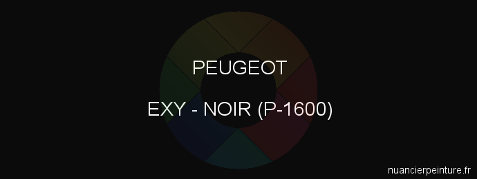 Peinture Peugeot EXY Noir (p-1600)