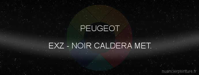 Peinture Peugeot EXZ Noir Caldera Met.