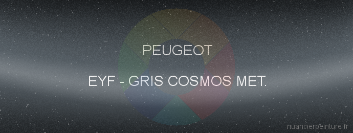 Peinture Peugeot EYF Gris Cosmos Met.