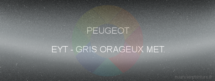 Peinture Peugeot EYT Gris Orageux Met.