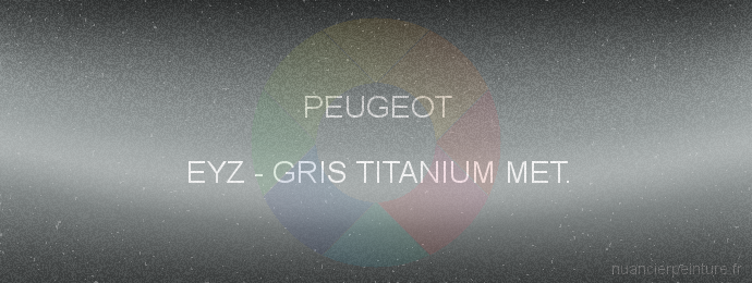 Peinture Peugeot EYZ Gris Titanium Met.