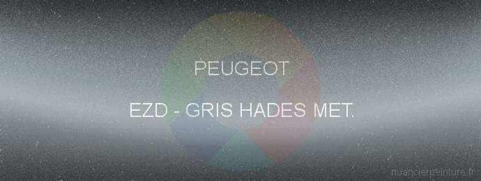 Peinture Peugeot EZD Gris Hades Met.