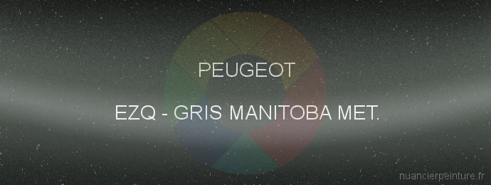 Peinture Peugeot EZQ Gris Manitoba Met.