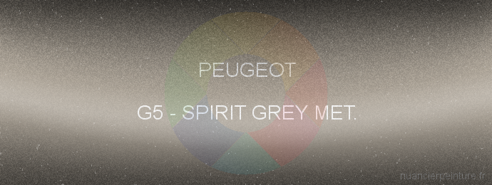 Peinture Peugeot G5 Spirit Grey Met.