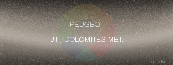 Peinture Peugeot J1 Dolomites Met.