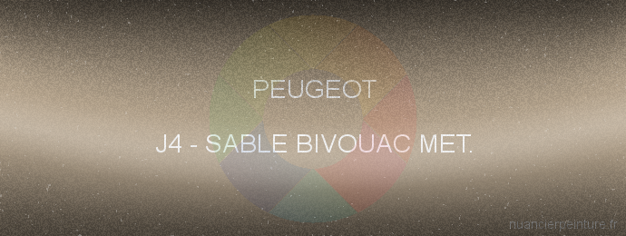 Peinture Peugeot J4 Sable Bivouac Met.