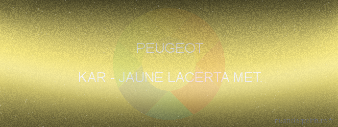 Peinture Peugeot KAR Jaune Lacerta Met.