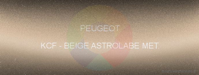 Peinture Peugeot KCF Beige Astrolabe Met.