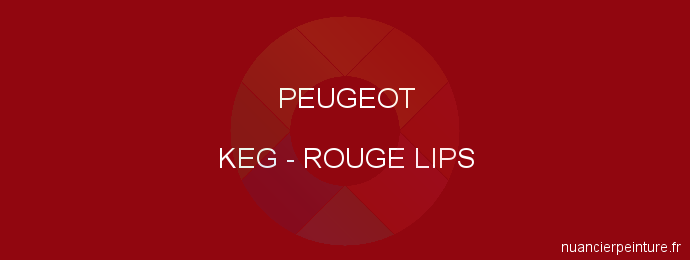 Peinture Peugeot KEG Rouge Lips
