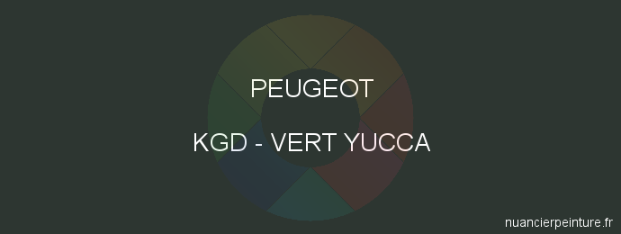 Peinture Peugeot KGD Vert Yucca