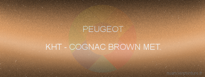 Peinture Peugeot KHT Cognac Brown Met.