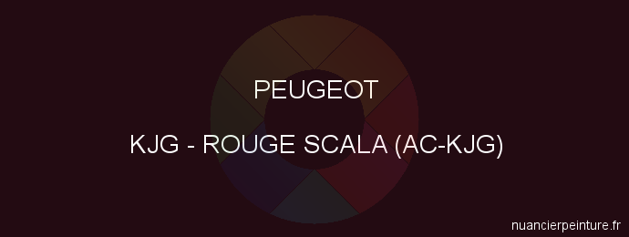 Peinture Peugeot KJG Rouge Scala (ac-kjg)