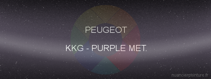 Peinture Peugeot KKG Purple Met.