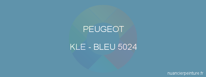 Peinture Peugeot KLE Bleu 5024