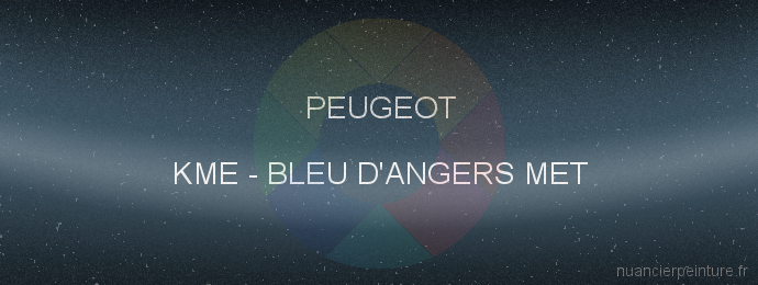 Peinture Peugeot KME Bleu D'angers Met