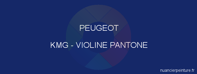 Peinture Peugeot KMG Violine Pantone