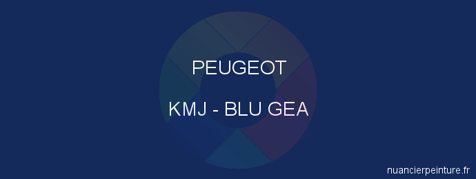 Peinture Peugeot KMJ Blu Gea