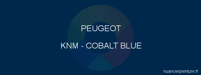 Peinture Peugeot KNM Cobalt Blue