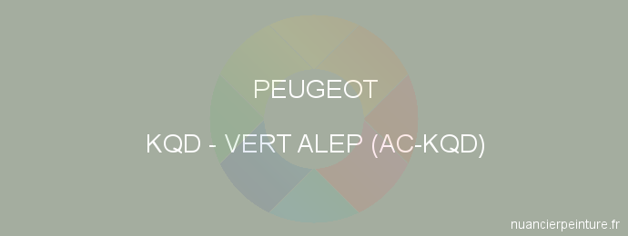 Peinture Peugeot KQD Vert Alep (ac-kqd)